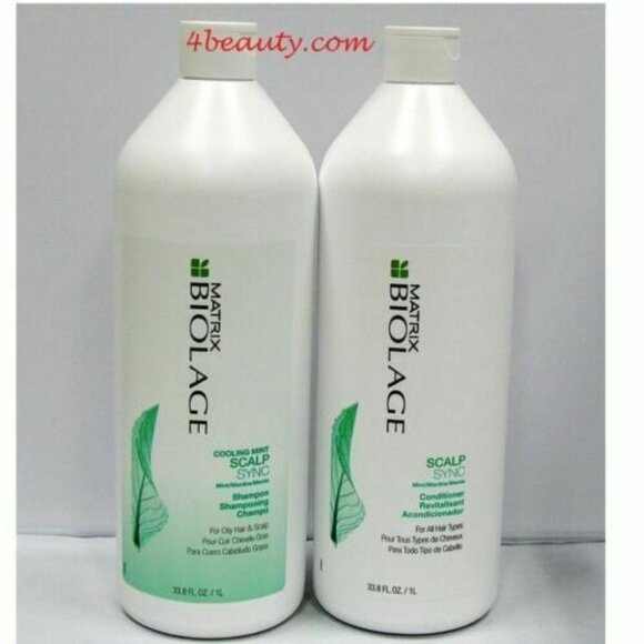Matrix Biolage Cooling Mint Shampoo & Conditioner 33.8 oz Liter DUO - Picture 1 of 1